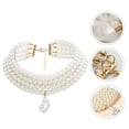 thumbnail image 3 of Collier à la Mode pour Femme Collier de Perles Simulation Accessoire de Col Simple, 3 of 9