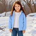 thumbnail image 3 of CPNG Boys Girls Sherpa Lined Zip Up Hoodie Kids Fleece Jacket Thick Coat with Hood and Front Pockets Casual Hooded Sweatshirt Trendy Clothing Fall Winter Warm Outerwear, 3 of 7