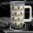 thumbnail image 4 of 40oz Big/foot Tumbler with Handle - Sasquatch Gifts Cup for Dad Father''s Day Birthday Christmas Gifts for Men, 4 of 5