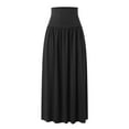 thumbnail image 5 of Riforla Plus Size Maxi Skirts for Women Long Length Skirts with Pockets Beach SwimCoverup Night Out Casual Office Party Skirts for Women Trendy Black M, 5 of 7