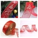 thumbnail image 4 of Cinta impresa transparente de la cinta decorativa de la gasa de la Navidad de los 6.3*200cm, 4 of 5
