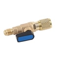 thumbnail image 1 of AC Air Conditioning Refrigeration Valve Compatible With R22 SAE, With Brass  Refrigerant Liquid Charging Hose Valves Adapter, 1 of 8