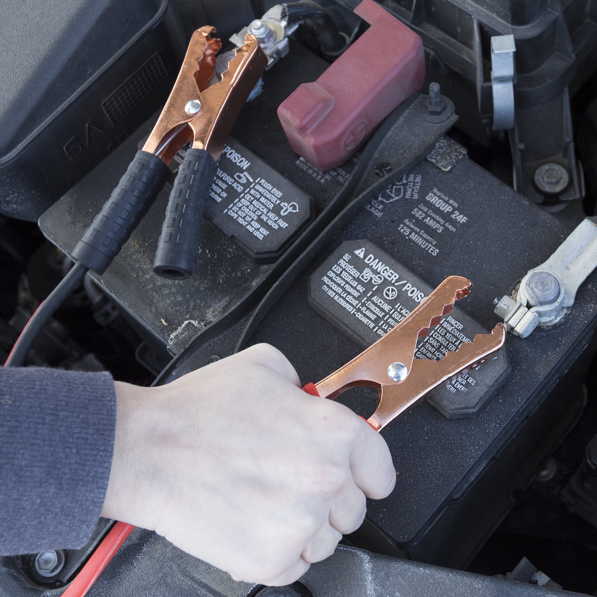 Jumper Cables Stalwart - 12 Ft. - 10 Gauge with Storage Case