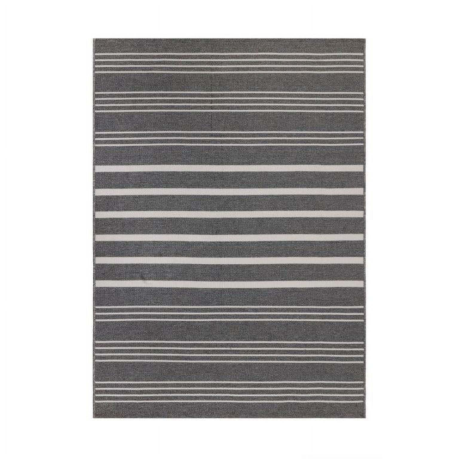 Better Homes & Gardens,  5'x7' Grey Reversible Indoor/Outdoor Rug