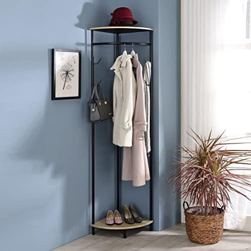 - Corner Entryway Freestanding Hall Tree Coat Rack With Shelf & Shoe Storage$$Home Decor, Kitchen, & Other