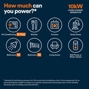 Generac 10kW Home Standby Generator with 16C Transfer Switch, Cellular Connectivity, Easy to Use, Whole House Power Backup, Smart Outage Solution