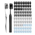 thumbnail image 1 of Fundas para cepillos de dientes Muslish, 100 unidades, ajuste universal, color gris, 1 of 8