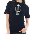 thumbnail image 3 of Big Size Football Life Graphic Design Unisex Short Sleeve Cotton Jersey T-Shirt - Navy 2XL, 3 of 4