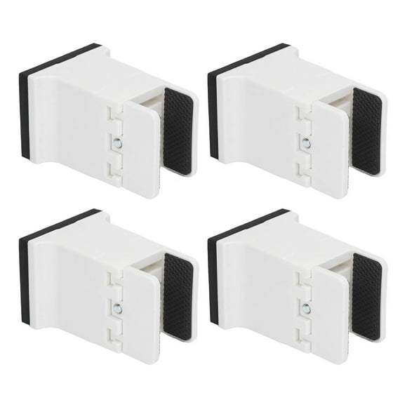 Furniture Risers 4pcs Rubber Risers for Table Sofa Bed, Bed Risers Added Height for Extra Storage Space and Flexibility Furniture Leg Risers with Adjustable Screw Clamp