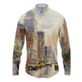 thumbnail image 3 of Camisa de solapa colorida para hombre con estampado 3D para hombre y mujer, camisas casuales de moda de manga larga con botones, ropa de calle de gran tamaño unisex, 3 of 5