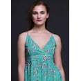 thumbnail image 4 of Bimba Robe Longue Chic à Imprimé Floral pour Femme, Style Bohème, Maxi d'Été, Tenue de Plage - X-Grand, 4 of 6