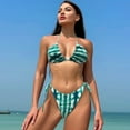 thumbnail image 6 of FLMEI Women Slip Bikini Swimsuits Set Womens Adjustable Straps Bathing Suit 2 Piece Outfits Soft Swimwear Halter Crop Top for Female S-L, 6 of 8