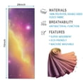 thumbnail image 2 of Colorful Tie Dye Nebula Pattern Hot Yoga Mat Towel Non Slip for Hot Yoga - Quick-Drying Yoga Mat Cover with 4 Corner Pockets with Travel Bag - Hot Yoga Towel Non Slip 70"x26", 2 of 6