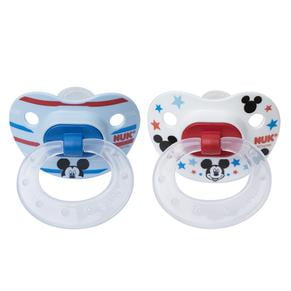 pack of 2 Disney NUK baby 6-18m Orthodontic Pacifier NEW BLUE BOYS