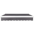 thumbnail image 7 of Awntech 18' x 10' Full Cassette Manual Patio Retractable Awning Acrylic Fabric, Gunmetal, 7 of 7