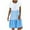 Light Blue#1, variant on fartey Sundresses for Women 2023 Trendy Stripe Dot Print Loose Fit Mini Dress Lounge Crew Neck Short Sleeve Dresses, S-5XL