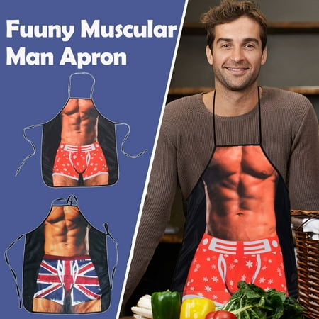 

Mittory Muscular Man Kitchen Apron Creative Kitchen Apron Valentine s Day Gift