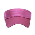 thumbnail image 2 of Only Moment Hot Pink Visor Cap Slip On Sun Visor Hats for Women Polyester Sun Sports Visor Hat Visor Adjustable Cap for Women and Men One Size, 2 of 3