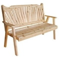 thumbnail image 1 of Western Red Cedar Fanback Garden Bench, 1 of 2