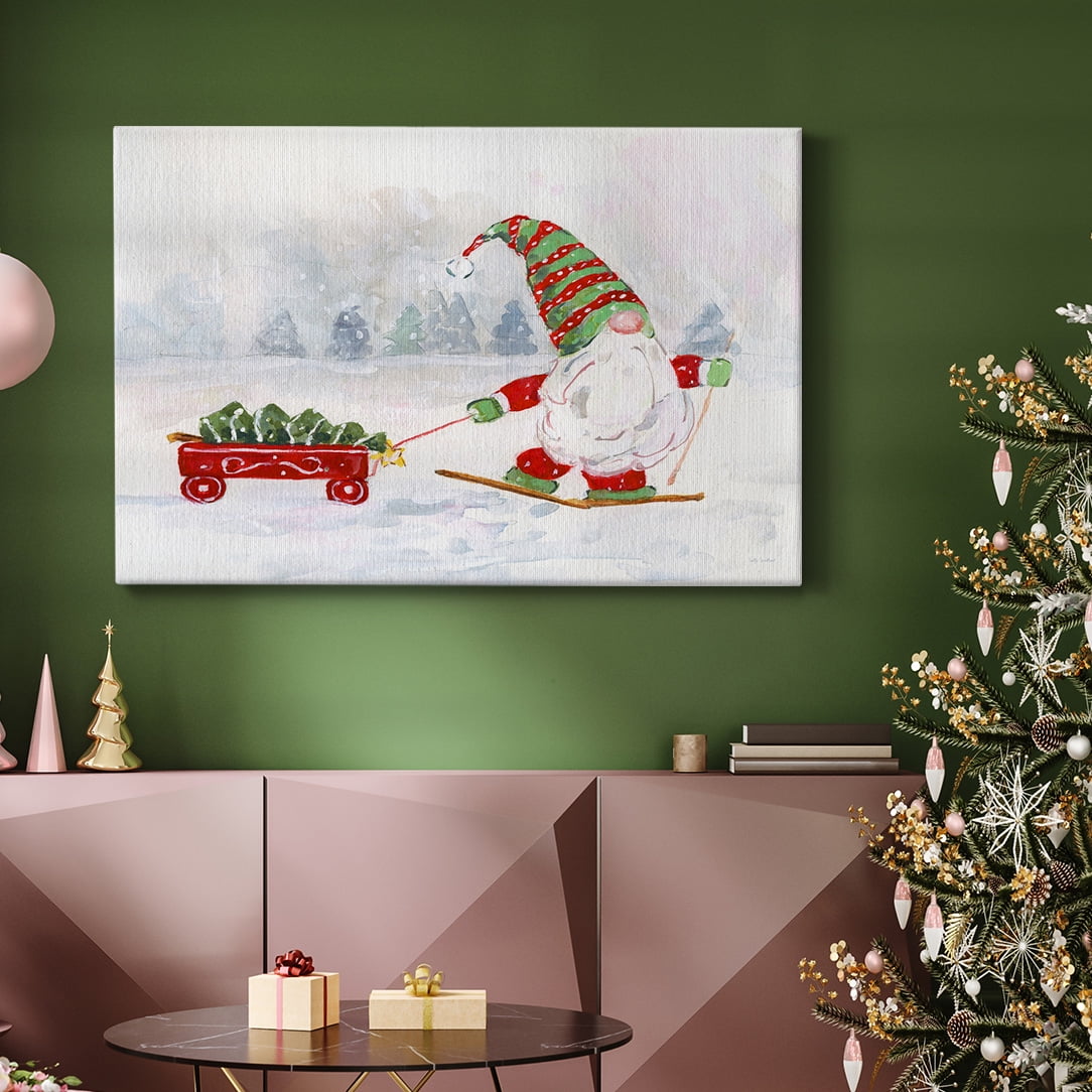Winter Gnome I- Gallery Wrapped Canvas