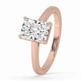 thumbnail image 2 of GIMELIS 0.5 to 3 Carat Radiant Cut Lab Grown Diamond Engagement Ring Rose Gold, 2 of 4