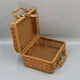 thumbnail image 2 of Cesta de almacenamiento de mimbre de imitación, Maleta elegante, soporte para cosméticos, práctico estuche de maquillaje, caja de almacenamiento para L, 2 of 8