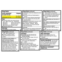 Equate Tylenol® Alcohol-Free Acetaminophen Fever Reducer Liquid for Cold, 500 mg with 8 fl oz