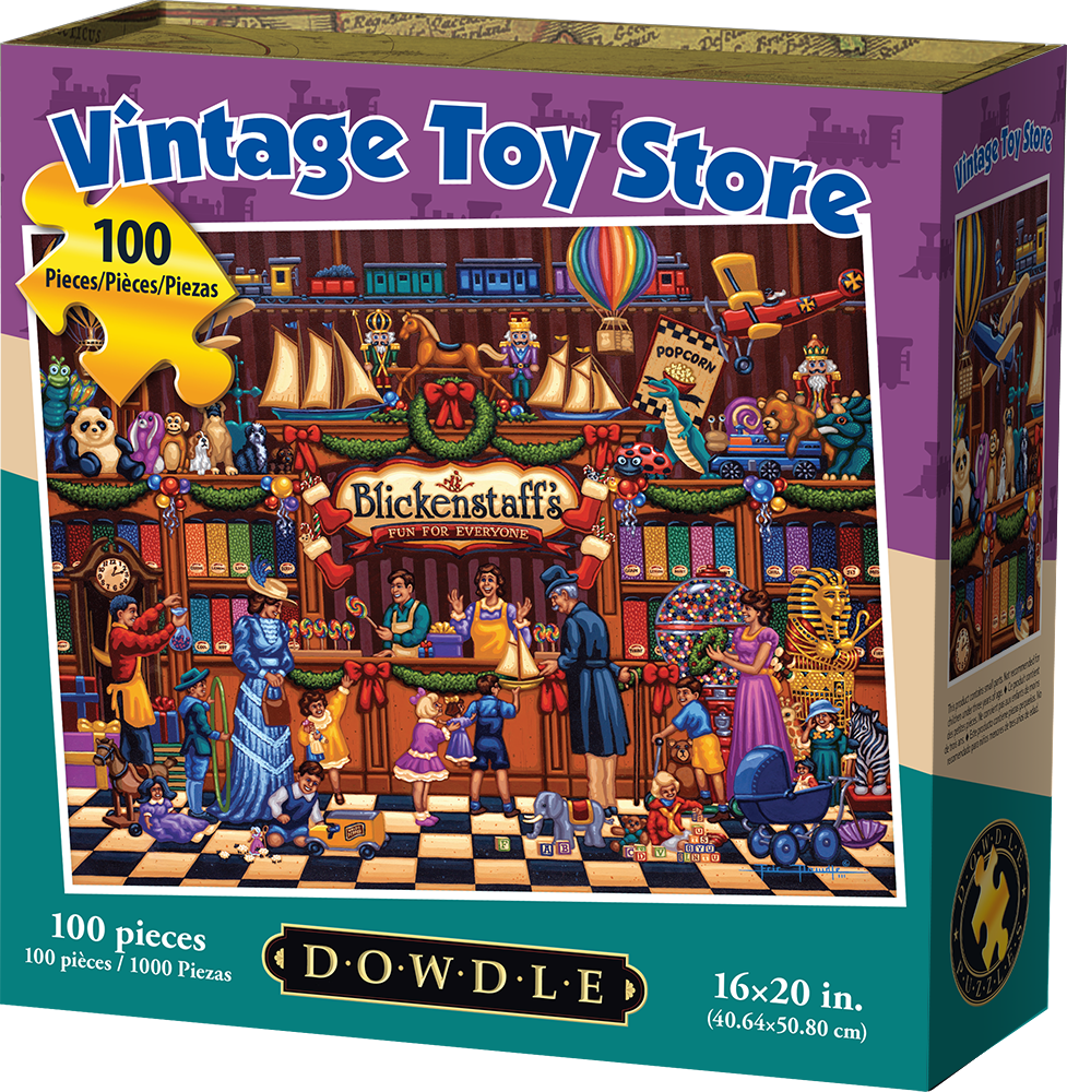 Vintage Toy Shop Antique Toys Store Jigsaw Puzzle 300 Pieces 18.25" X 11" Piece 