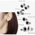 thumbnail image 3 of Stainless Steel Maple Clip-On Earrings for Men, 8mm Stainless Steel Maple Clip-On Earrings, 3 of 5