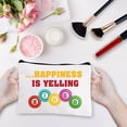 thumbnail image 5 of 1pc Canvas Makeup Bags Bingo Cosmetic Bag Multi Purpose Pen Case with Metal Zipper Pouch Toiletry Travel Bag Purse for Lipstick Card Birthday Gambling Gifts 10 x 7Inch-Happiness is Yelling, 5 of 9