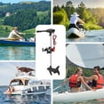 thumbnail image 4 of Naipo Electric Trolling Motor with 55 Lbs Thrust 8 Speeds, Boat Fishing Motor with Telescoping Handle, LED Battery Indicator for Kayak Fishing Boat Freshwater Use, 4 of 9