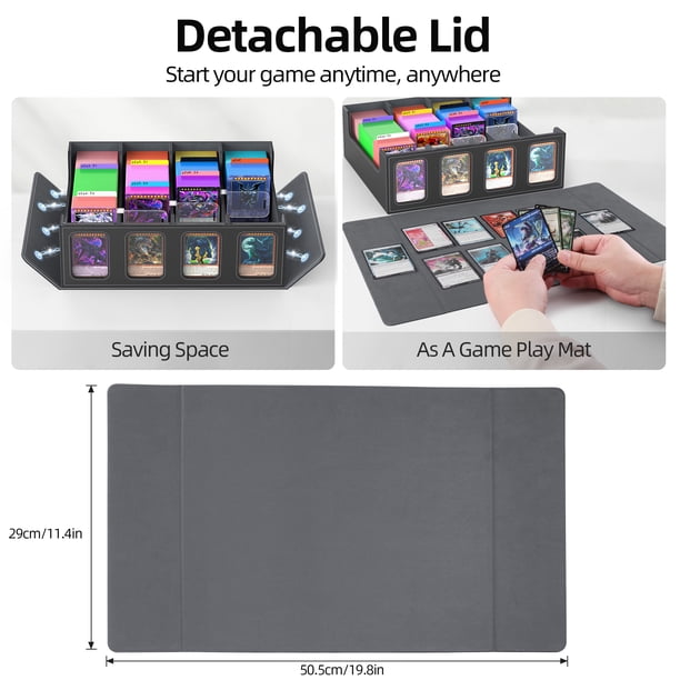 magic card display case 4 Card MTG Magic The Gathering Magnetic Trading Card Display Case w/ Stand