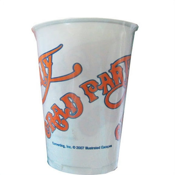 Graduation 'Grad Party' 16oz Plastic Cups (8ct)