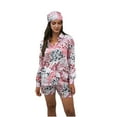 thumbnail image 1 of Birdeem Ensemble Mode Vintage pour Femmes Chemise et Short Turban Trois Pièces Manches Courtes Col Rond Haut/chemise, 1 of 1