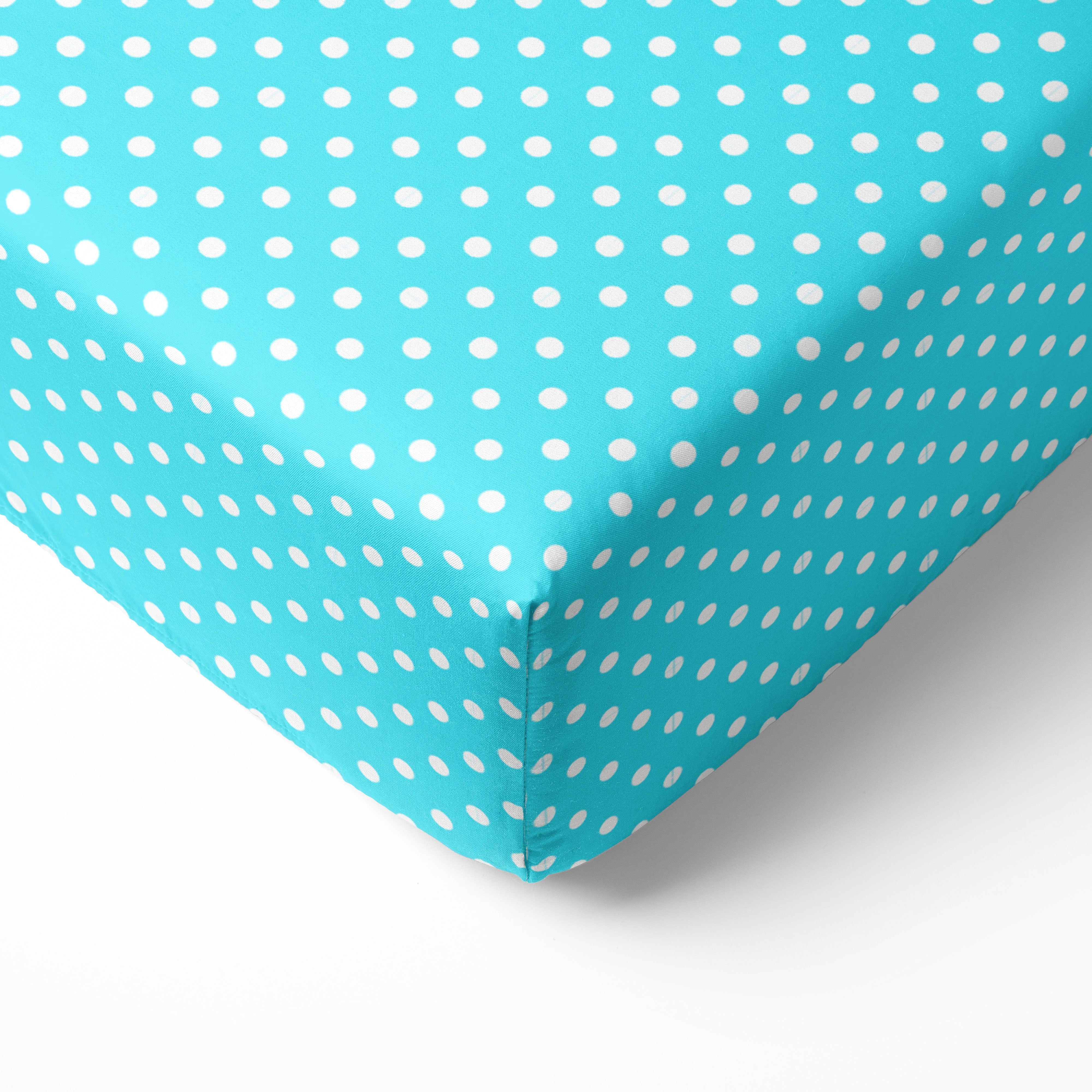 Bacati - Elephants 4-Piece Crib Bedding Set with Diaper Stacker - Aqua/Lime/Grey Unisex