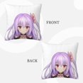 thumbnail image 3 of ZICANCN Moe Anime Character Girl Decorative Throw Pillow Covers, Bed Couch Sofa Decorative Knit Pillow Covers for Living Room Farmhouse, 12"x12", 3 of 8