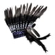 thumbnail image 2 of Tocado de plumas de inspiración nativa americana hecho a mano con plumas artificiales culturales Estilo C, 2 of 9