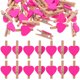 thumbnail image 1 of 50 pinzas de madera Love, pequeñas y bonitas, para fijar fotos (color rosa), 1 of 7