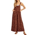 thumbnail image 2 of Cueply Jumpsuits for Women Overalls Casual Loose Adjustable Straps Wide Leg Long Pant with Pockets, 2 of 8