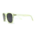 thumbnail image 3 of Pop Color Thin Plastic Rounded Rectangle Horn Rim Keyhole Sunglasses Yellow Black, 3 of 4