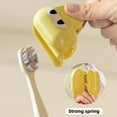 thumbnail image 3 of Toothbrush Head Protective Cover Dust-Proof Compact Design Portable Cartoon Cat Shaped Toothbrush Head Holder, 3 of 8