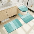 thumbnail image 2 of Ileading Traditional Bath Rug Set 3 Piece Microfiber Washable Bathroom Rug Set, 2 of 9