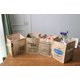 thumbnail image 4 of Caja de almacenamiento de yute plegable, bolsa de almacenamiento de ropa interior grande, organizador de cesta de juguetes para uso en hotel, 2 piezas (B) oso de fresa Electrónica, 4 of 5