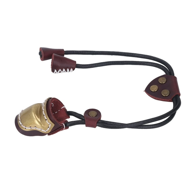 Archery Leather Finger Ring,Archery Leather Finger Guard Archery Bow Thumb Ring Archery Tool Extended Durability