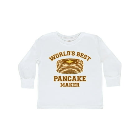 

Inktastic Best Pancake Maker Gift Toddler Boy or Toddler Girl Long Sleeve T-Shirt