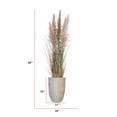 thumbnail image 2 of Tall Faux Pampas Grass | 68” Tall grass in planter | Vintage Home, 2 of 7