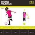 thumbnail image 3 of Athletic Works XS Soccer Shin Guards for Kids, Durable PP Shell, Pink/Black, 3 of 9