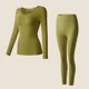 thumbnail image 1 of Conjunto de ropa interior térmica ultrafina sin costuras para mujer, Tops de fondo cálidos de invierno, Calzoncillos largos, L-XL de piel térmica altamente elástica, 2 piezas, 1 of 5