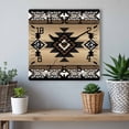 thumbnail image 6 of Brown Southwest Wooden Wall Clock Silent Non Ticking, Farmhouse Boho Aztec Geometric Neutral Square Wall Clocks Battery Operated, Decor Clock for Home Office, Living Room, Kitchen, 10 Inch, 6 of 9