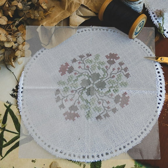 TAILTOSS 8Pcs Diy Water Soluble Embroidery Transfers Patterns With Pre Printed Stabilizer For Beginners And Enthusiasts